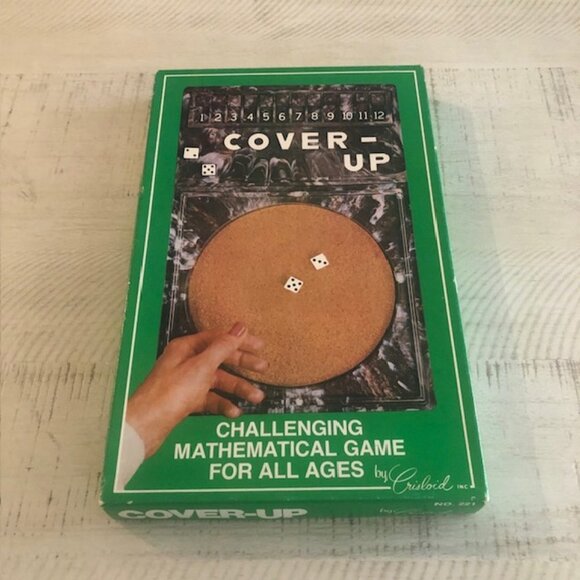 Vintage 1980 Cover-Up Challenging Mathematical Game For all Ages by Crisloid Inc - Picture 1 of 9